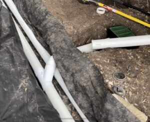 Dual Pipe Combo French Drain System Dallas Drainage Pros