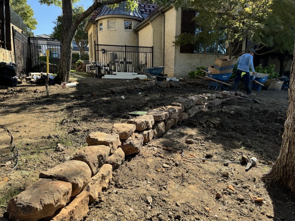 Retaining Wall as Drainage and Erosion Solution