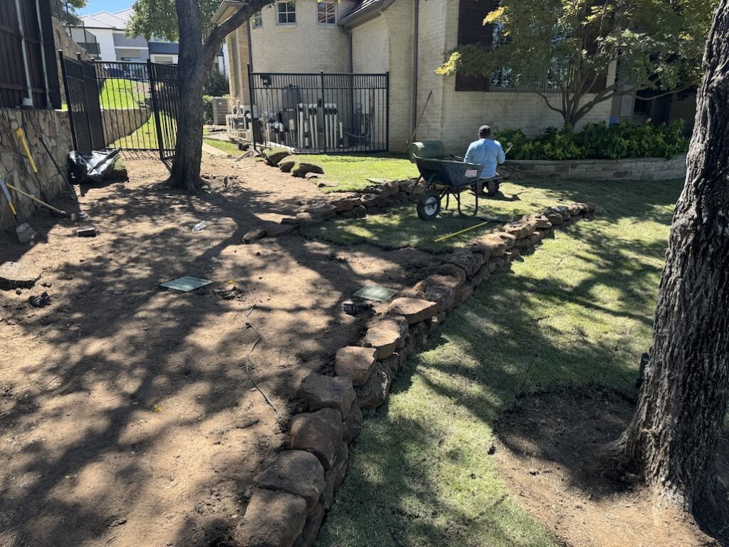 Retaining Wall as Drainage and Erosion Solution