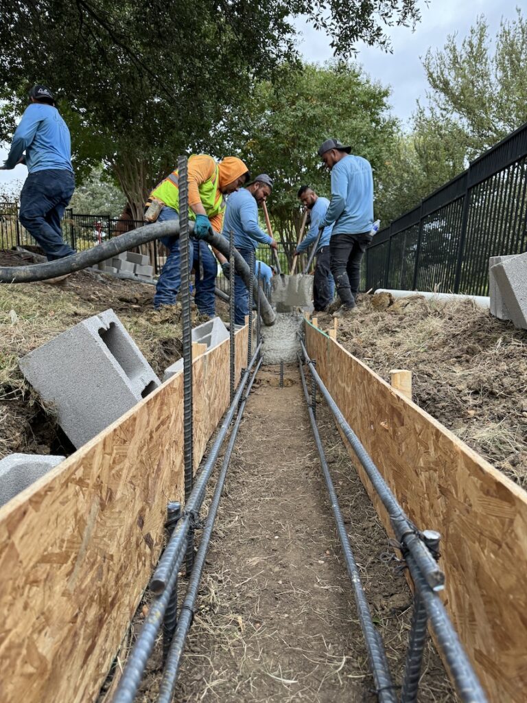 A Retaining Wall Helps Drainage and Reduces Erosion