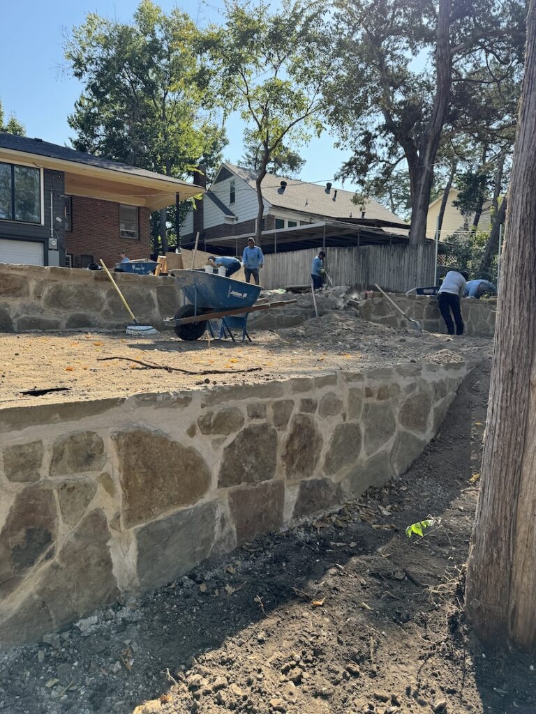 A Retaining Wall Helps Drainage and Reduces Erosion