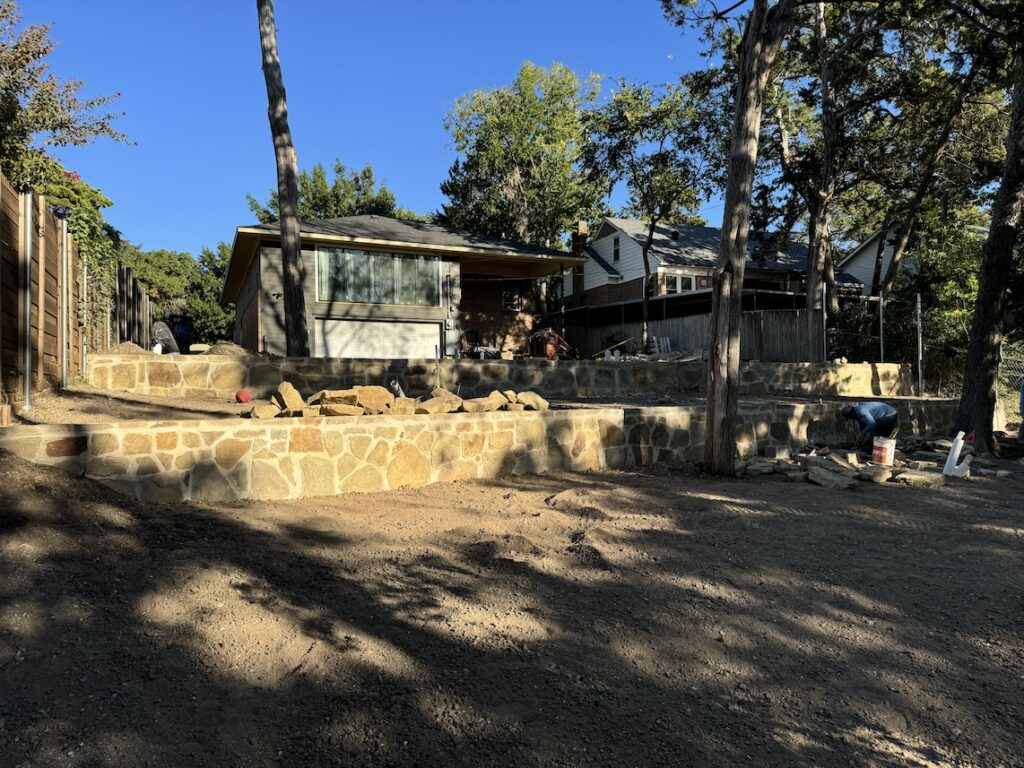 A Retaining Wall Helps Drainage and Reduces Erosion