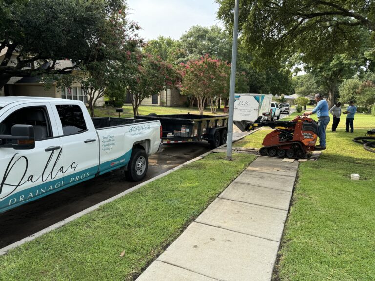 Landscape Drainage and French Drain Service McKinney