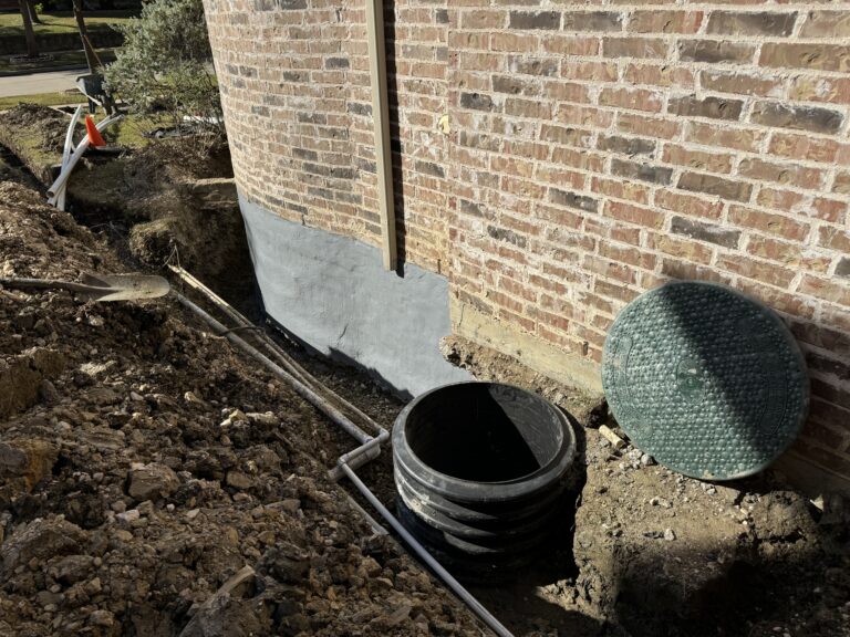 Landscape Drainage and French Drain Service Frisco