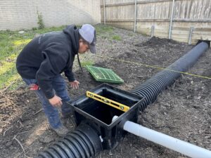 Dallas Drainage Pros Installation Team