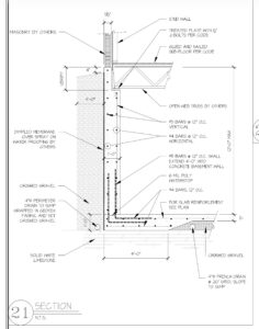 Dallas Drainage Pros requests modified engineering detail for basement waterproofing