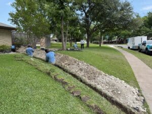 Dallas Drainage Pros Installs a French Drain System